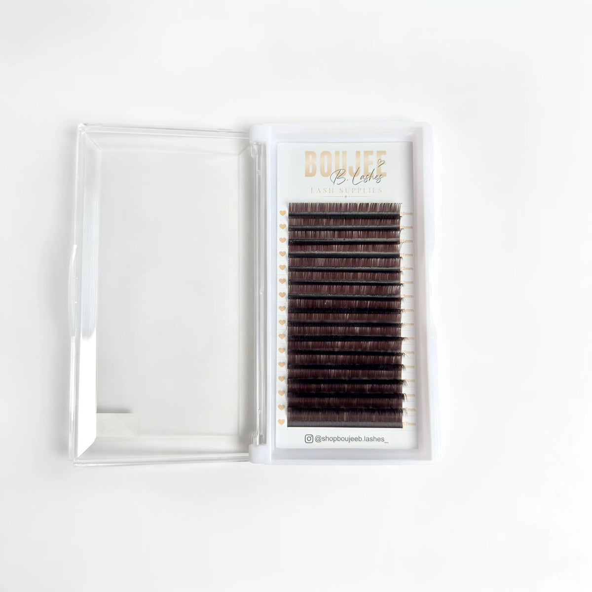 Dark brown volume lashes